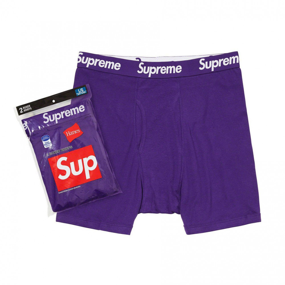 Supreme x Hanes Boxer Briefs (Purple)